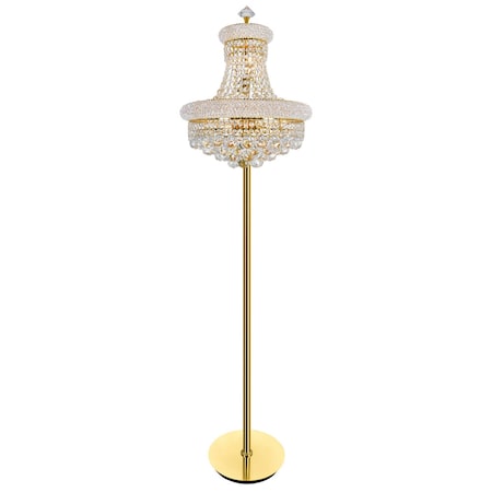 Cwi Lighting Empire 8 Light Floor Lamp With Gold Finish 8001F18G